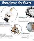 PLISPARK universal Moen 1222 cartridge kit for Moen Posi-Temp shower repair with removal tool and handle adapter