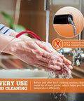 Washing hands with 2 Pack Temp Meat Probe Replacement For Pellet Grills And Smokers With 3.5 mm Plug Probes visible in use