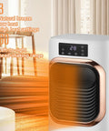 Two In One Evaporative Air Cooler And Portable Space Heater Tower Unit For No Sweat Setup total cool breeze and quick warmth all season adjustable modes, showing digital control panel and airflow details.