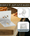 Z Clips Table Top Fasteners 20 Pack With 60 Screws Included For Wood Tabletops And Countertops, stainless steel, close-up view