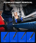 All In One Slide Hammer Puller Kit DIY Ready 22 Piece With One Inch To Two Inch And Seven Eighths Inch Adapters in use for dent removal