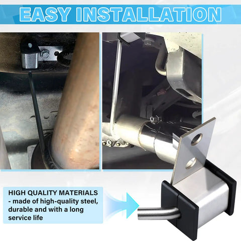 Heavy Duty Stainless Steel Exhaust Hanger Kit Universal Four Pack Three Eighths Inch Rod Eleven Inch Long Weld On Brackets installation