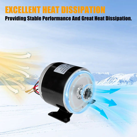 Electric Scooter Motor For Razor E300 E300S E325 MX350 MX400 Drive Speed Control PMA Brushed Permanent Magnet 24V 350W Low Noise Performance Quiet Ride Durable Direct Replacement Fits Popular E Scooters