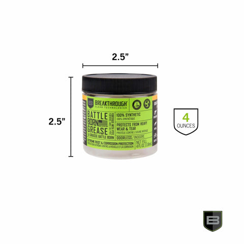 High Performance Gun Grease With PTFE For Firearms Lube, Rust And Corrosion Protection For Rifles And Handguns, Odorless Synthetic Lubricant, Friction Reduction, Moisture Shield, 4 Oz Jar visible