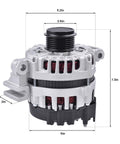 150 Amp Beefed Up High Output Alternator For 2010 2012 Camaro 3.6L And 2015 2016 Colorado Canyon 3.6L 12V Replacement