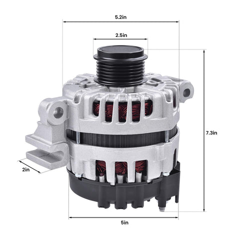 150 Amp Beefed Up High Output Alternator For 2010 2012 Camaro 3.6L And 2015 2016 Colorado Canyon 3.6L 12V Replacement