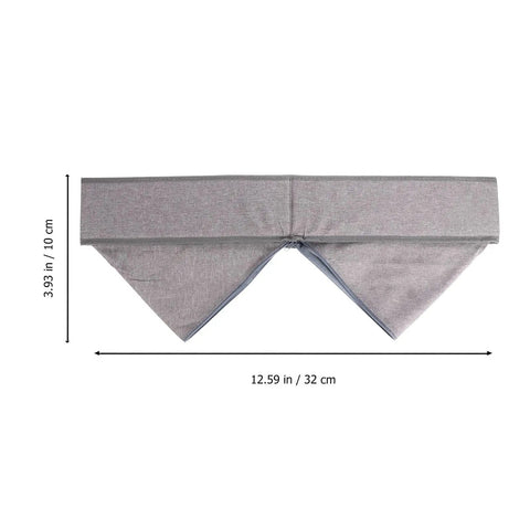 Slick Seven Compartment Folding Fabric Drawer Organizer For Underwear Socks And Hair Accessories To Quick Clean Up Your Bedroom Closet Space Without Any Sweat Or Hassle Today, gray, flat, with dimensions 12.59 in x 3.93 in