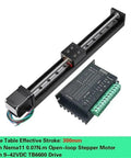 Slick XYZ Axis Motorized Slide Table Featuring Tight T Shape Linear Guide Rail And Precision C7 Ball Screw with TB6600 Drive.