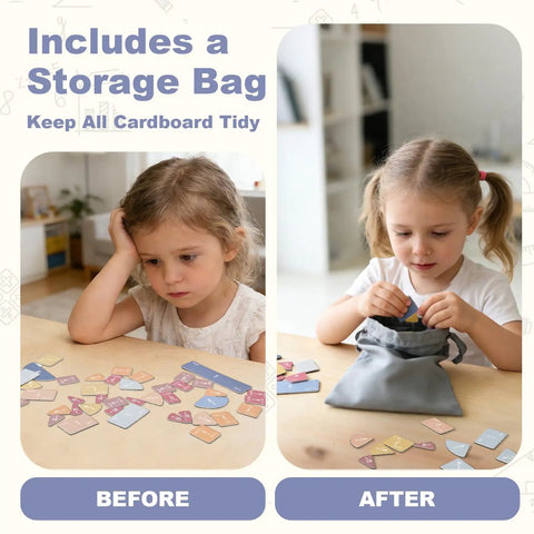 Child using Hands On Fraction Learning Puzzle Set With Magnetic Tiles And Fraction Circles For Kids, Kid Friendly Math Manipulatives