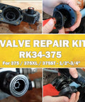 Backflow Preventer Repair Kit For Zurn Wilkins 375 Series Including 375XL And 375ST One Half Inch And Three Quarters Inch Models