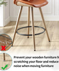 Image showing a chair with 40 Pack Nail On Furniture Glides 18mm Nylon Chair Sliders, protecting wooden floors in a home setting.