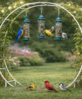 Sturdy Six Point Five Foot Round Metal Garden Arch For Indoor And Outdoor Parties And Decor With Ground Anchors And Easy Assembly Support Legs
