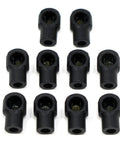 Heavy Duty Kickass Gas Strut End Fittings For 10Mm Ball Stud With Reinforced Metal C Clip Abs Plastic Replacement Hardware For Rv Camper Pickup Truck Garage Door Diy Projects Plus 10 Pack set of 10 black ABS fittings for gas struts.