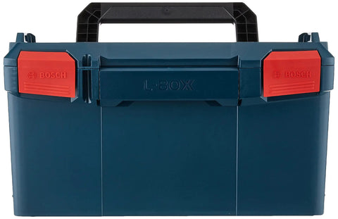 Front view of L-BOXX-3 Super Reliable Stackable Tool Storage Case That Interlocks In Seconds For Quick Transport And Safe Storage.