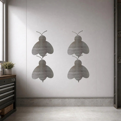Raw Steel Bee Cutout Wall Art 12 Inch Dope For DIY Projects And Garden Decor Ready For Paint Patina Clear Coat And Welding