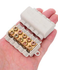 4 Pack Electrical Connector Block Quick Connectors For Wiring Space Saving Design For Cabinets And Industrial Use 80A Overheating Prevention
