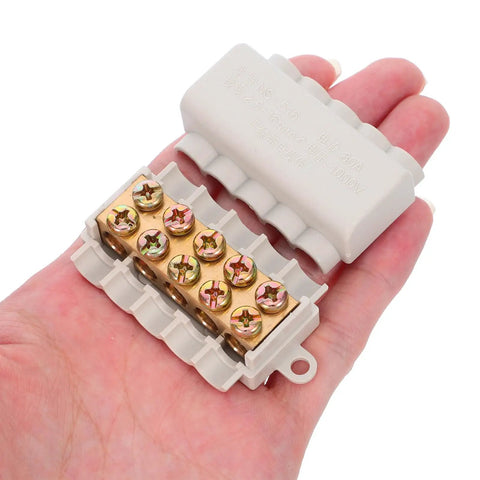 4 Pack Electrical Connector Block Quick Connectors For Wiring Space Saving Design For Cabinets And Industrial Use 80A Overheating Prevention