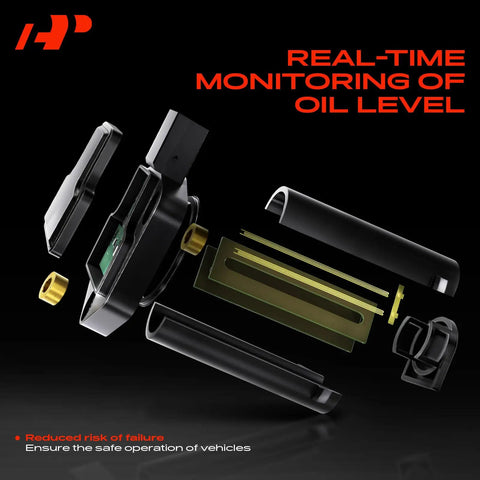 Engine Oil Level Sensor for Audi and Volkswagen Cars Fits A3 A5 A6 Q3 Q5 TTS Quattro Beetle Golf 2013 2019 Replacement Part With Easy Install And Long Lasting Sensor, exploded view