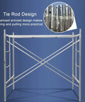 Adjustable Scaffold Tower For Home Stairs Roof And Warehouse No Tools Required 6 Feet Tall 500 Lbs Load showing tie rod design