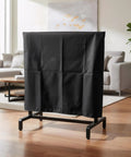 Heavy Duty Archery Target Stand Cover For Bow And Arrow Thick Protective Shield For Indoor Outdoor Practice Weatherproof Nylon Protector Fits 47.2 Inch High By 35.4 Inch Wide Stands Easy Setup shown in living room setting