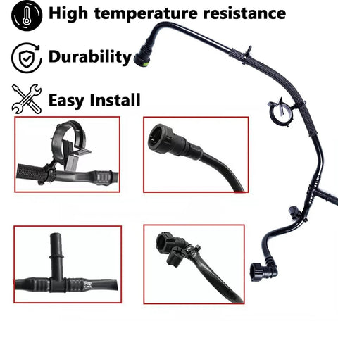 Purge Valve Hose Connector Replacement For 2016 2017 2018 2019 Jeep Grand Cherokee And Dodge Durango Durable Rubber Material