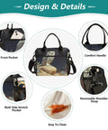 Owl Desert Landscape Insulated Lunch Bag For Women Large Leakproof Portable Cooler Tote features pockets and strap