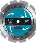 Heavy Duty 10 Inch Miter Saw Blade Featuring Killer PCD Diamond Teeth To Rip Through Fiber Cement Siding Roofing And Backer Board Smooth Operator Pro Grade Construction Pick, shown flat with distinctive markings.