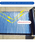 Heavy Duty Aluminum Foil Bitumen Tape Self Adhesive Roof Leak Repair Waterproof Underlayment Membrane rolled and ready for application.