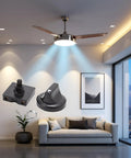 4 Position Rotary Fan And Light Wall Control With 3 Speed Settings And Off No Fuss, Professional Grade Ceiling Fan Governor