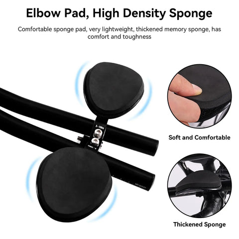 Clip On Aero Bar For Road Bikes Aluminum Alloy Armrest Handlebars With Removable Sponge Pads featuring high density sponge