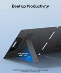 Adjustable kickstand on 100W Foldable Solar Panel For Solar Generator And Camping Gear with angle details.