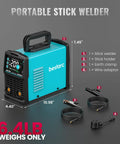 Beefy Stick Welder 200 Amps With Large LED Display Arc Lift TIG Welding Machine Dual Voltage 110V 220V IGBT Inverter