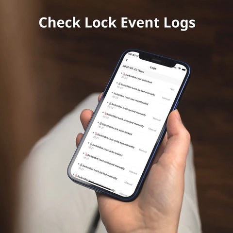 Smart Keypad Touch That Delivers Keyless Entry And Fingerprint Access, IP65 Waterproof Home Security Pad view event logs