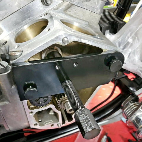 Inner Single Cam Bearing Puller Tool For Harley Evolution EVO Models 1984-2023 installed on engine