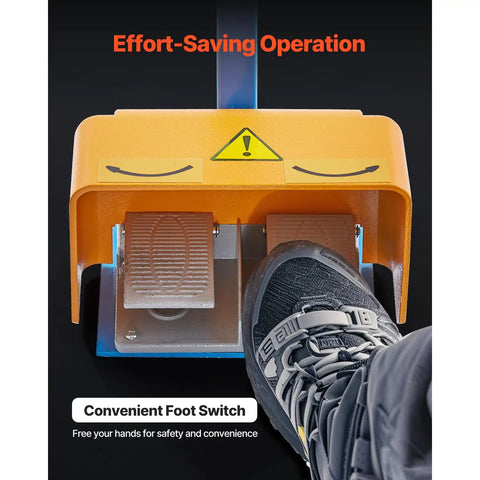 Heavy Duty Electric Pipe Bender foot switch for ease of operation, enhancing metal fabrication safety and control.