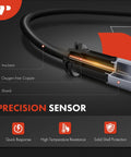 A-Premium rear disc brake pad wear sensor cross-section diagram with insulator, oxygen-free copper and shield
