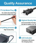 54V DC 1.1A Power Adapter For UniFi Lite 8 PoE Switch, 59.4W Replacement PSU, black adapter with 2-prong plug and LED