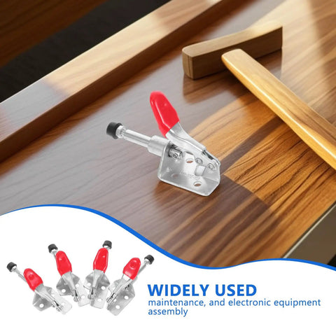 Heavy Duty Quick Toggle Clamps 4 Pack With Nonslip Handles For Woodworking And Carpentry Projects Adjustable Pressure Head Clamp