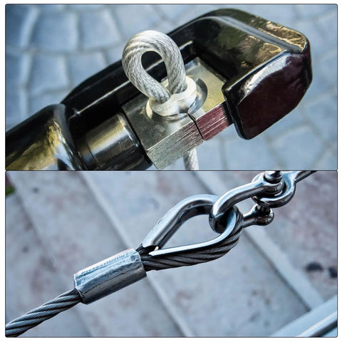 Aluminum Built Tough Crimping Loop Sleeve Double Ferrule For Wire Rope Ends, 5/16 Inch (8mm) Diameter, Inner 18mm, Overall 29mm, 3mm Thick, Silver Finish, 25 Pc Pack, Heavy Duty End Fittings For Marine, Construction And DIY on wire rope loop