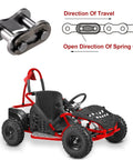 10 Pack Number 35 Chain Master Link Roller Steel Alloy Heavy Duty Connector for Go Karts and Mini Bikes with installation diagram