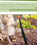 25 Pack Drip Irrigation Riser Stakes For 1/4 Inch Tubing Hose Holder Adjustable Ground Stakes For Micro Sprinklers