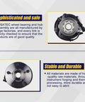 Front Wheel Bearing And Hub Assembly Fits Right In For 1998 To 2000 Ford Ranger And 1998 To 1999 Mazda B4000 4WD With ABS 5 Lug Bolts Model 515027 Replacement