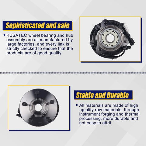 Front Wheel Bearing And Hub Assembly Fits Right In For 1998 To 2000 Ford Ranger And 1998 To 1999 Mazda B4000 4WD With ABS 5 Lug Bolts Model 515027 Replacement