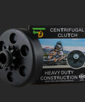 Heavy Duty Centrifugal Clutch For Go Karts And Mini Bikes, Three-Quarter Inch Bore, with packaging