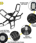 Beast Bright 300W LED Garage Light With 30,000 Lumens Of Daylight, 10 Plus 1 Adjustable Panels, 6500K, E26 And E27 Screw In Industrial Shop Light