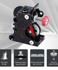 Beefed Up Extruder Gear Kit With All Metal Drive Wheel Camouflage Aluminum Housing POM Reduction Gear Wear-Resistant CNC Machined Parts Upgrade for Ender 3 Pro V2 3D Printers showing side view with components and features.