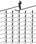 100 Pack Black Slatwall Hooks 10 Inch Long Heavy Duty Iron Slatwall Panel Hangers For Garage Shop Retail Displays