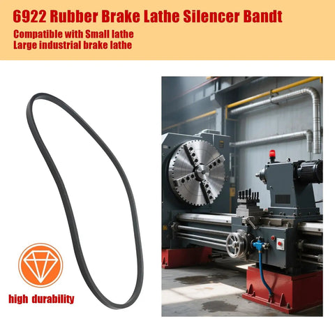 Brake Lathe Silencer 9.25 Inch Band Fit For Most Standard Lathes No Nonsense Noise Reduction on industrial lathe in workshop