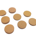 Top Tier 3 Inch Gold Aluminum Oxide Hook And Loop Sanding Discs With Hook Back For Orbital Sanders, various grits stacked.