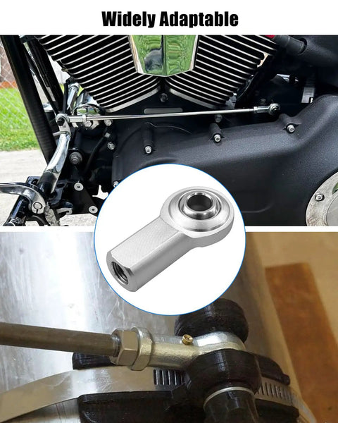 Four Piece Right Hand 5/16 X 5/16 24 Heim Bearing Rod End Kit Engineered For Hydraulic Cylinder Rebuilds To Deliver Rock Solid Stability And Badass Heavy Duty Performance Guaranteed Daily, featured on a motorcycle engine with precision joints.